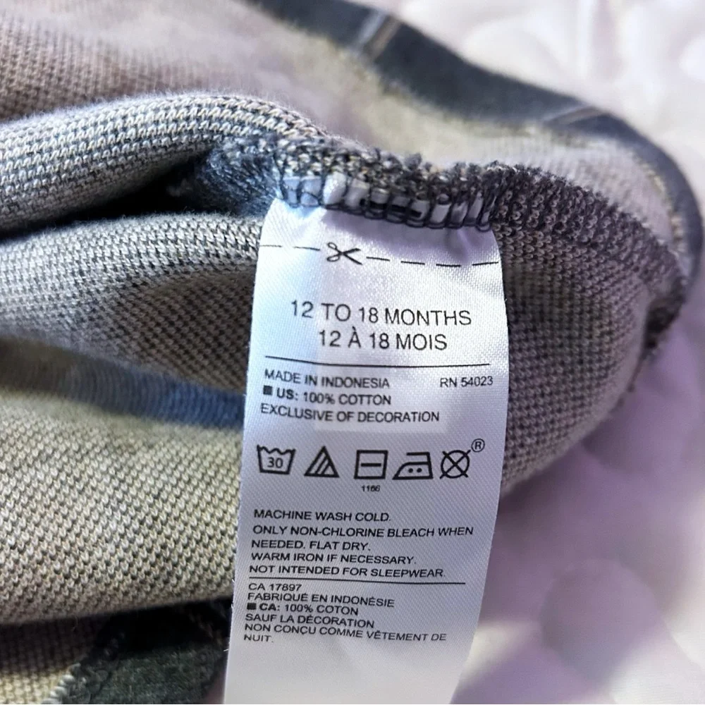 Janie and Jack Windowpane Ruffle Ponte Dress Gray 12-18 Months